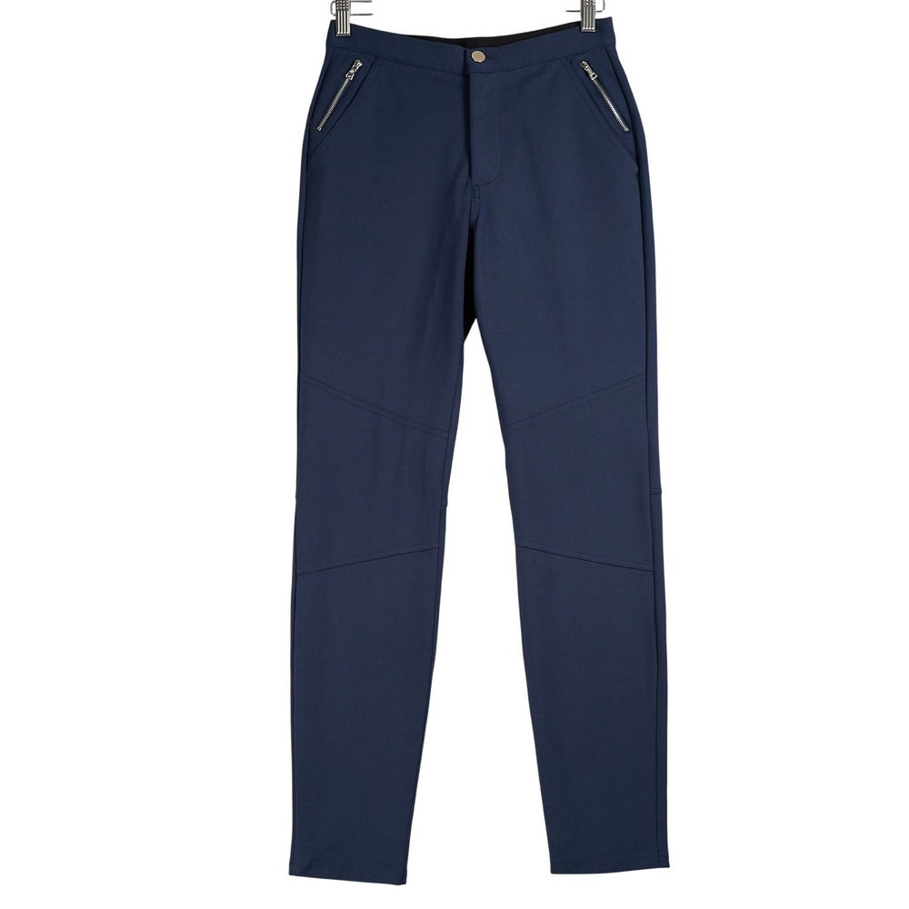 G/FORE Womens Navy Blue Slim Fit Tech Golf Pants Size 4 Stretch Zipper Pockets